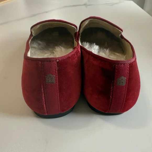 Birdies Starling Ref Velvet Slippers with Faux Fur Lining. 6.5 - Picture 4 of 5